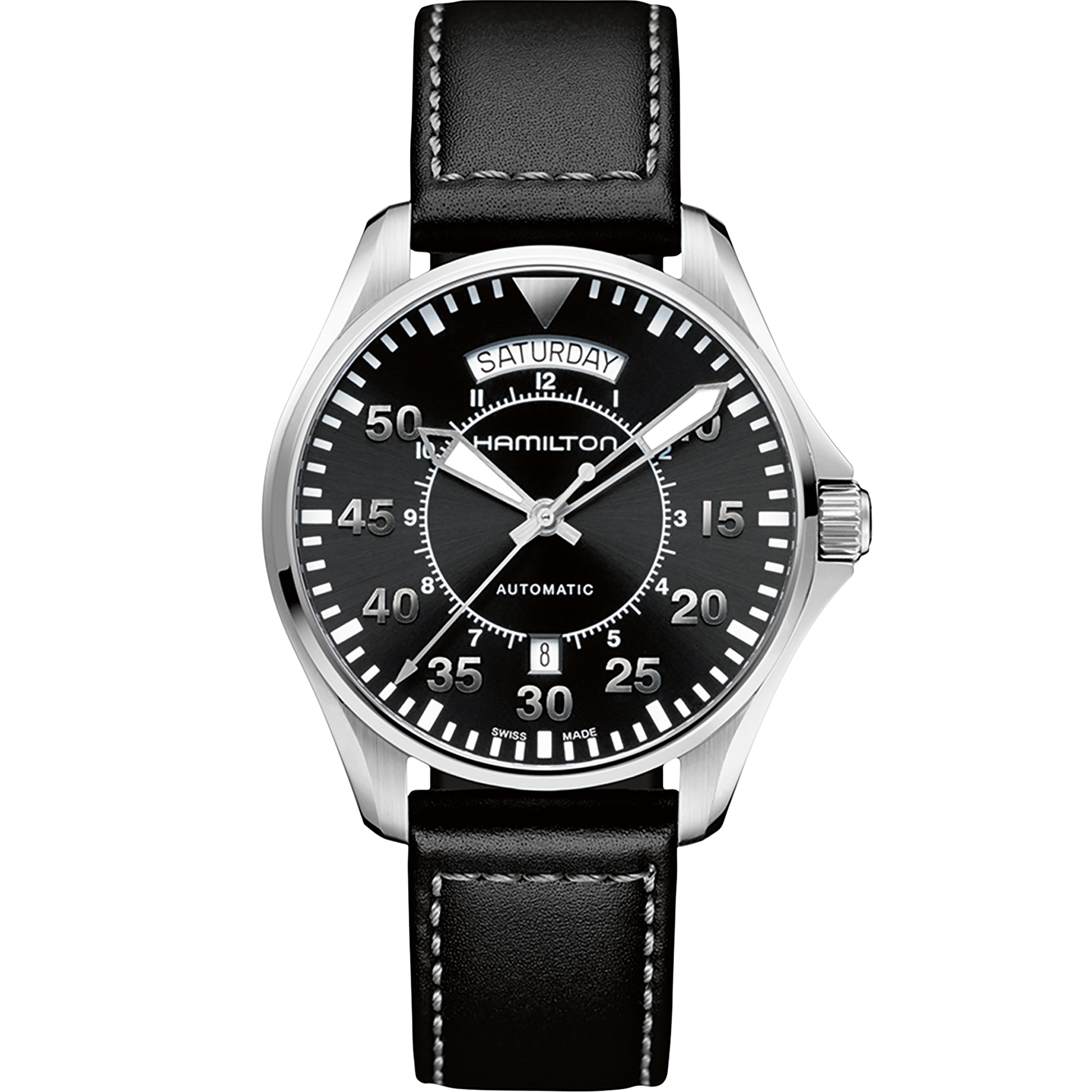 Hamilton Khaki Aviation Pilot Day Date Auto H64615735