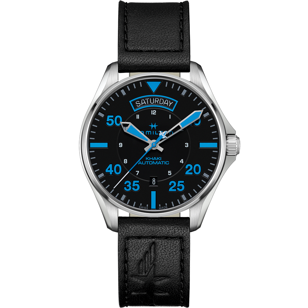 Hamilton Khaki Aviation Pilot Day-Date - Air Zermatt Auto H64625731