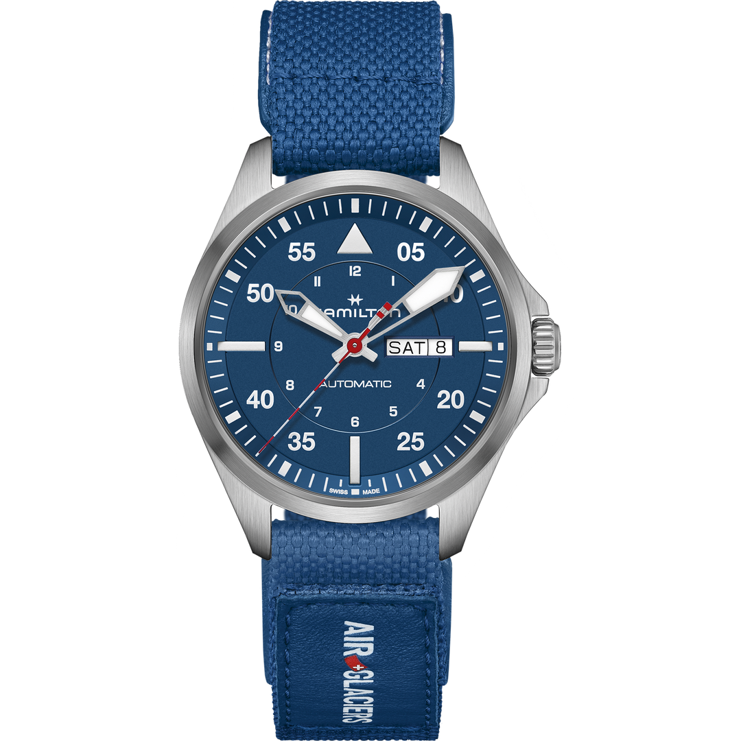 Hamilton Khaki Aviation Pilot Day Date Auto - Air-Glaciers Edition H64655941