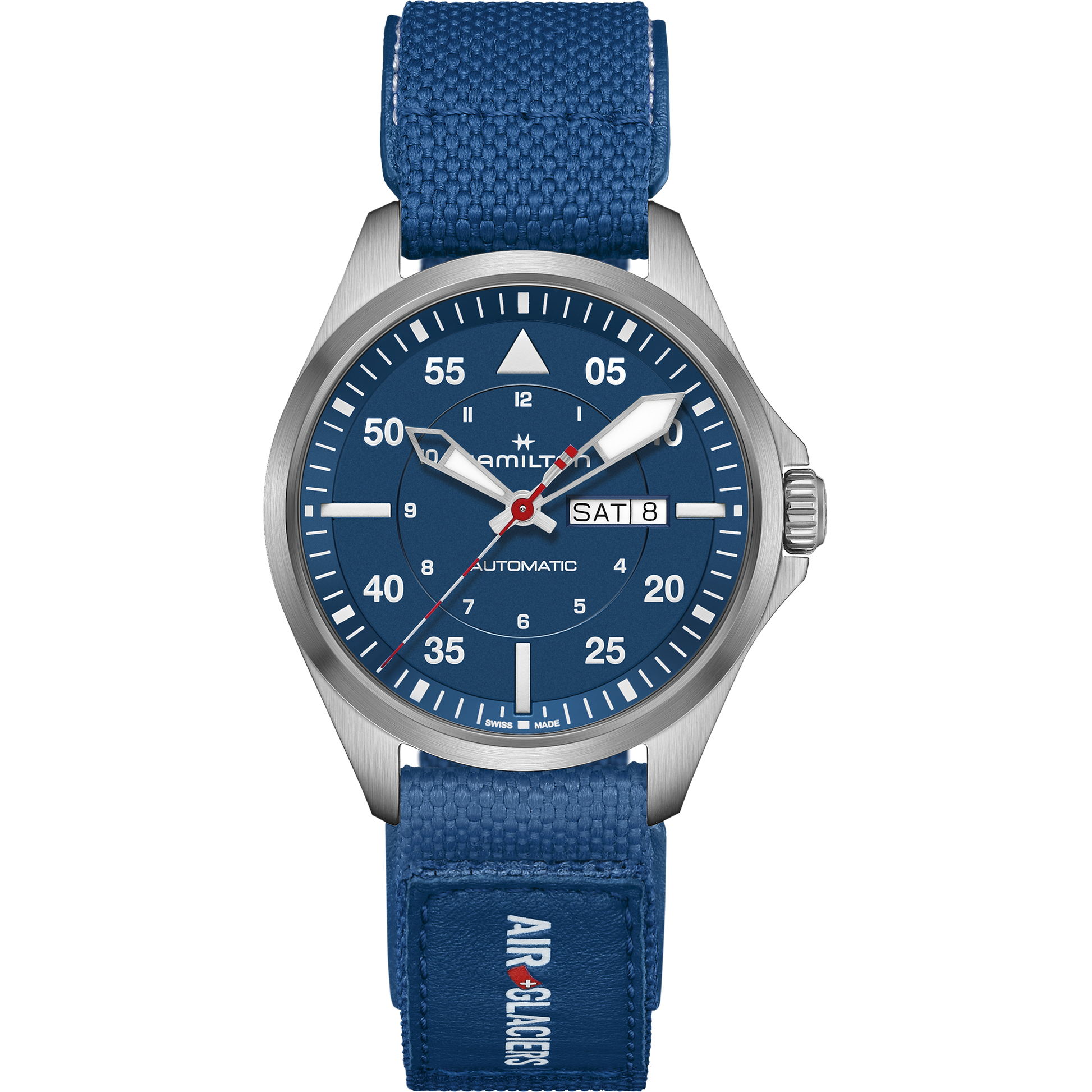 Hamilton Khaki Aviation Pilot Day Date Auto - Air-Glaciers Edition H64655941