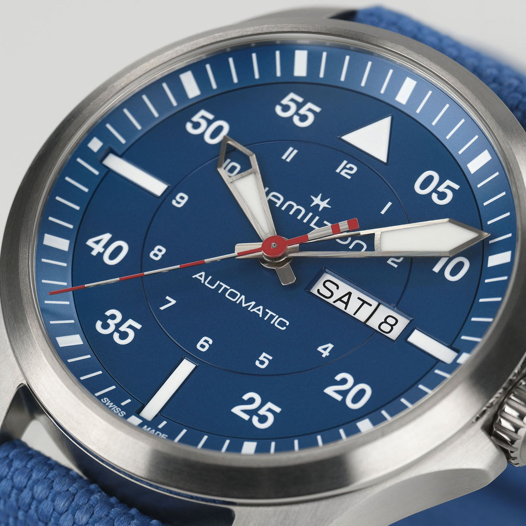 Hamilton Khaki Aviation Pilot Day Date Auto - Air-Glaciers Edition H64655941