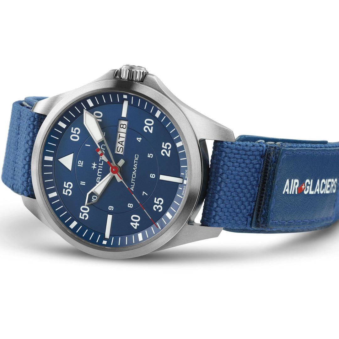 Hamilton Khaki Aviation Pilot Day Date Auto - Air-Glaciers Edition H64655941