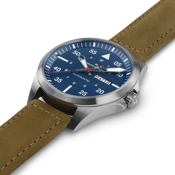 Hamilton Khaki Aviation Pilot Day Date Auto - Air-Glaciers Edition H64655941
