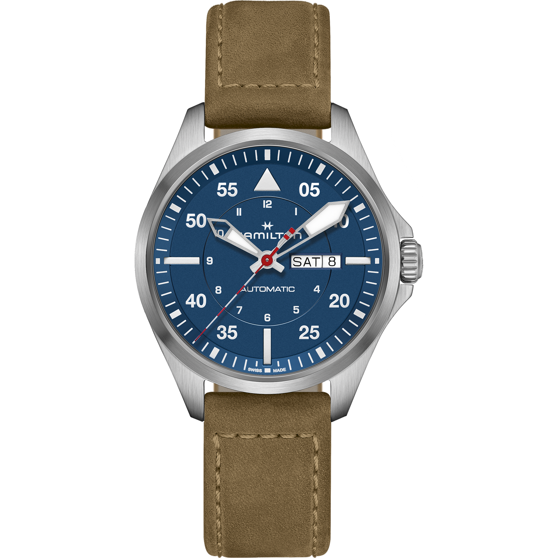 Hamilton Khaki Aviation Pilot Day Date Auto - Air-Glaciers Edition H64655941