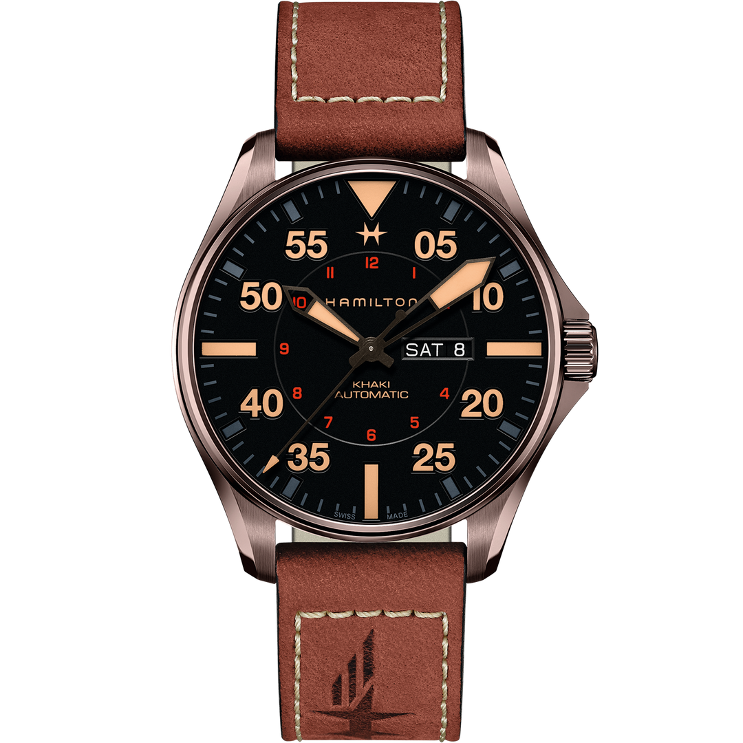 Hamilton Khaki Aviation Pilot Day Date Auto H64705531