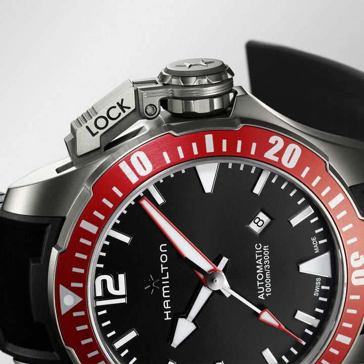 Hamilton Khaki Navy Frogman Titanium Auto H77805335