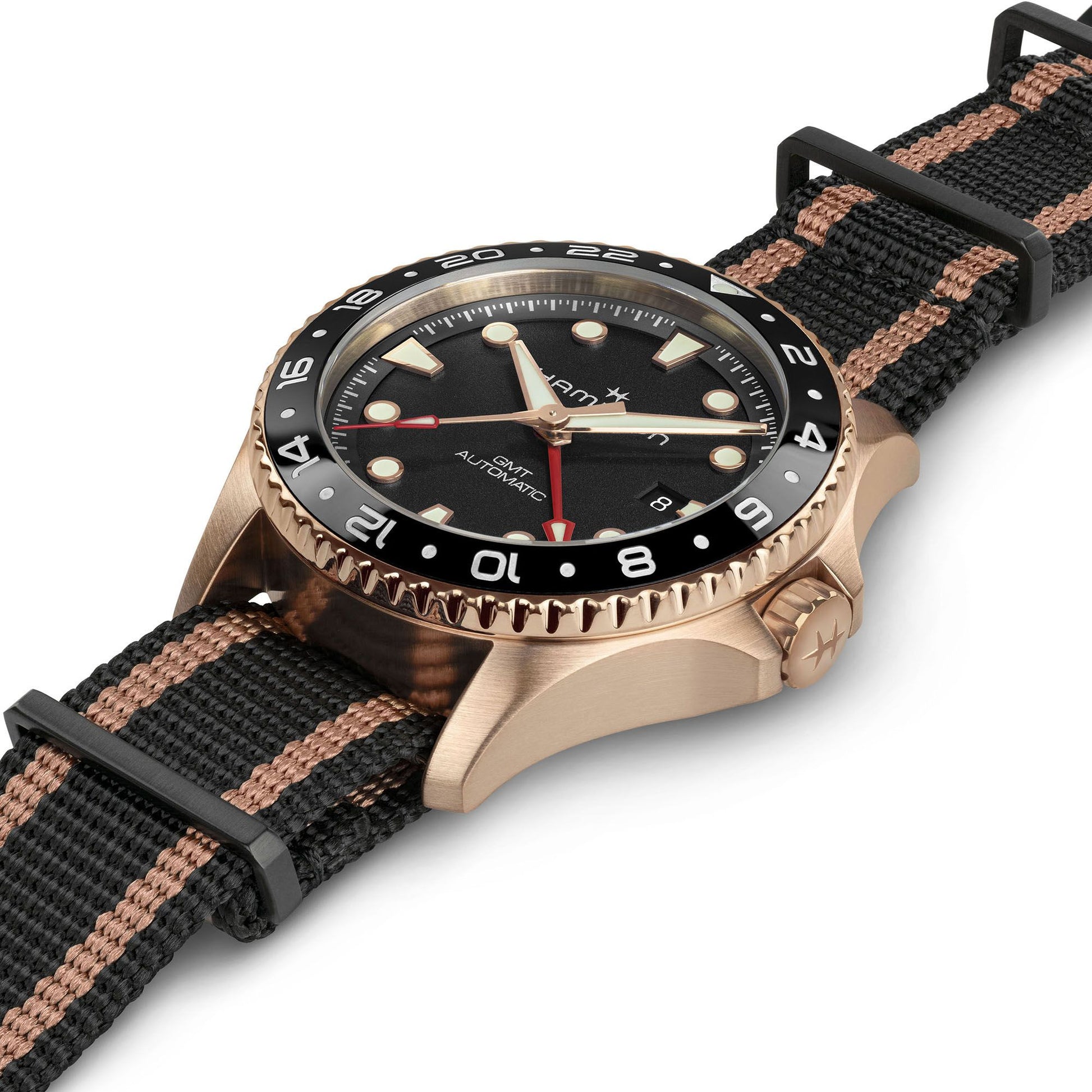Hamilton Khaki Navy Scuba Automatic GMT 43mm Bronze H82565930
