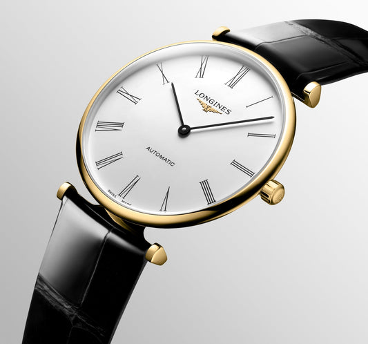 La Grande Classique De Longines Automatic Watch, Ø 38.00 Mm, Yellow Pvd Coating.