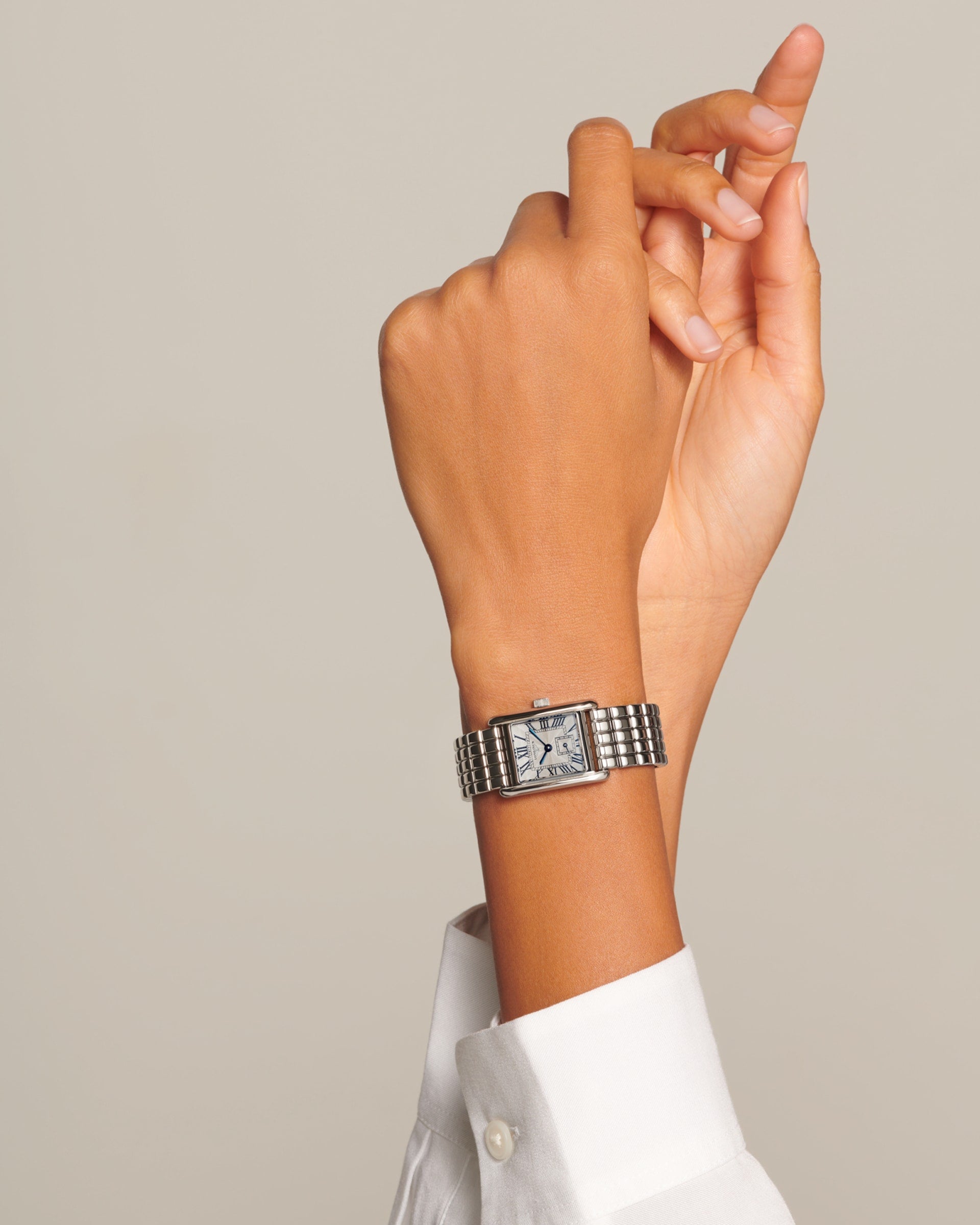 Mini Dolcevita Quartz Watch, 21.50 X 29.00 Mm, Stainless Steel