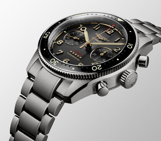 Spirit Flyback Titanium Automatic Watch, Ø 42.00 Mm, Titanium And Ceramic Bezel.