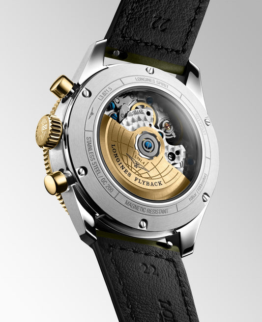 Spirit Flyback Automatic Watch, Ø 42.00 Mm, Stainless Steel And 18 Karat Yellow Gold Cap 200.