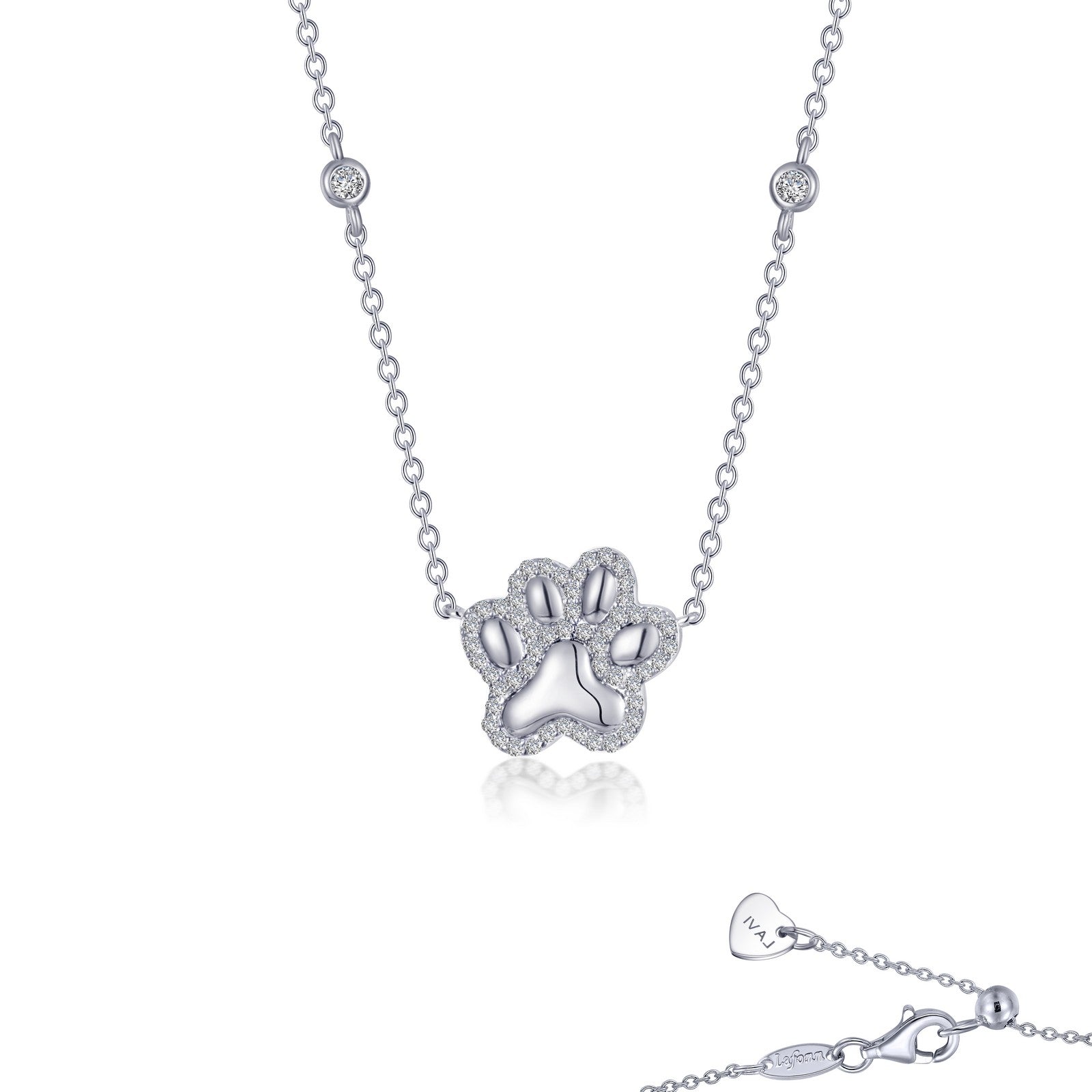 puffy paw print necklace 1