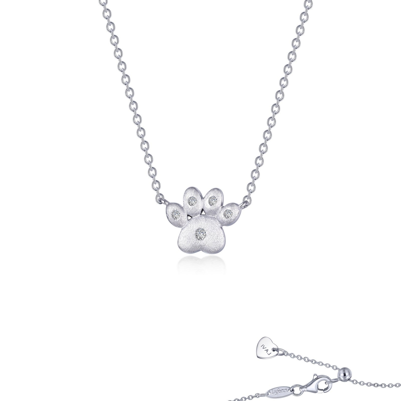 puffy paw print necklace