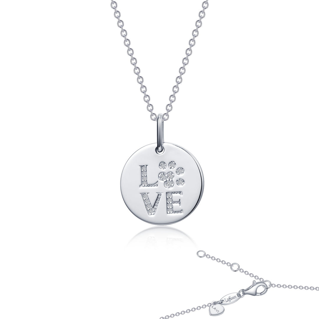 love paw print necklace