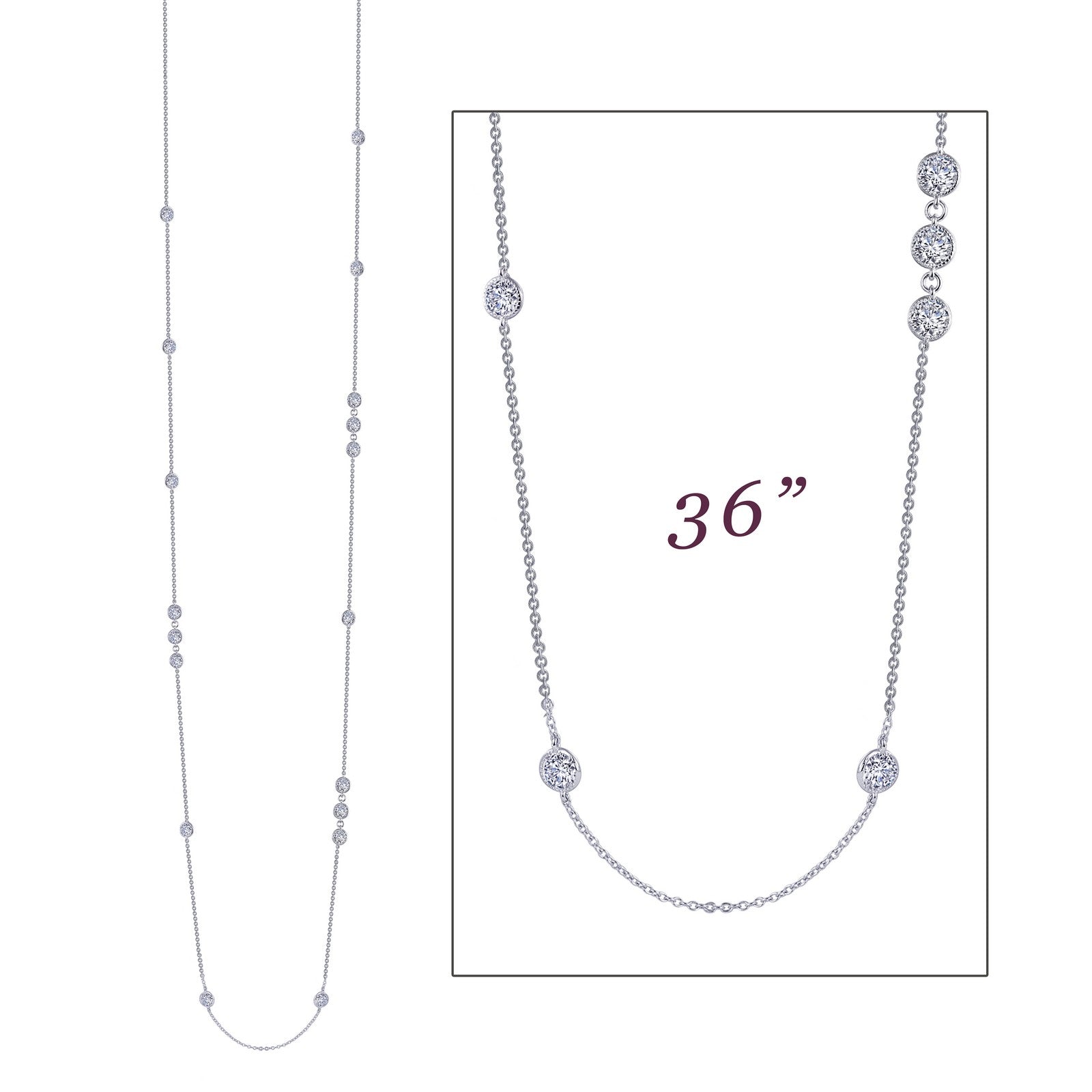 6 48 ctw station necklace