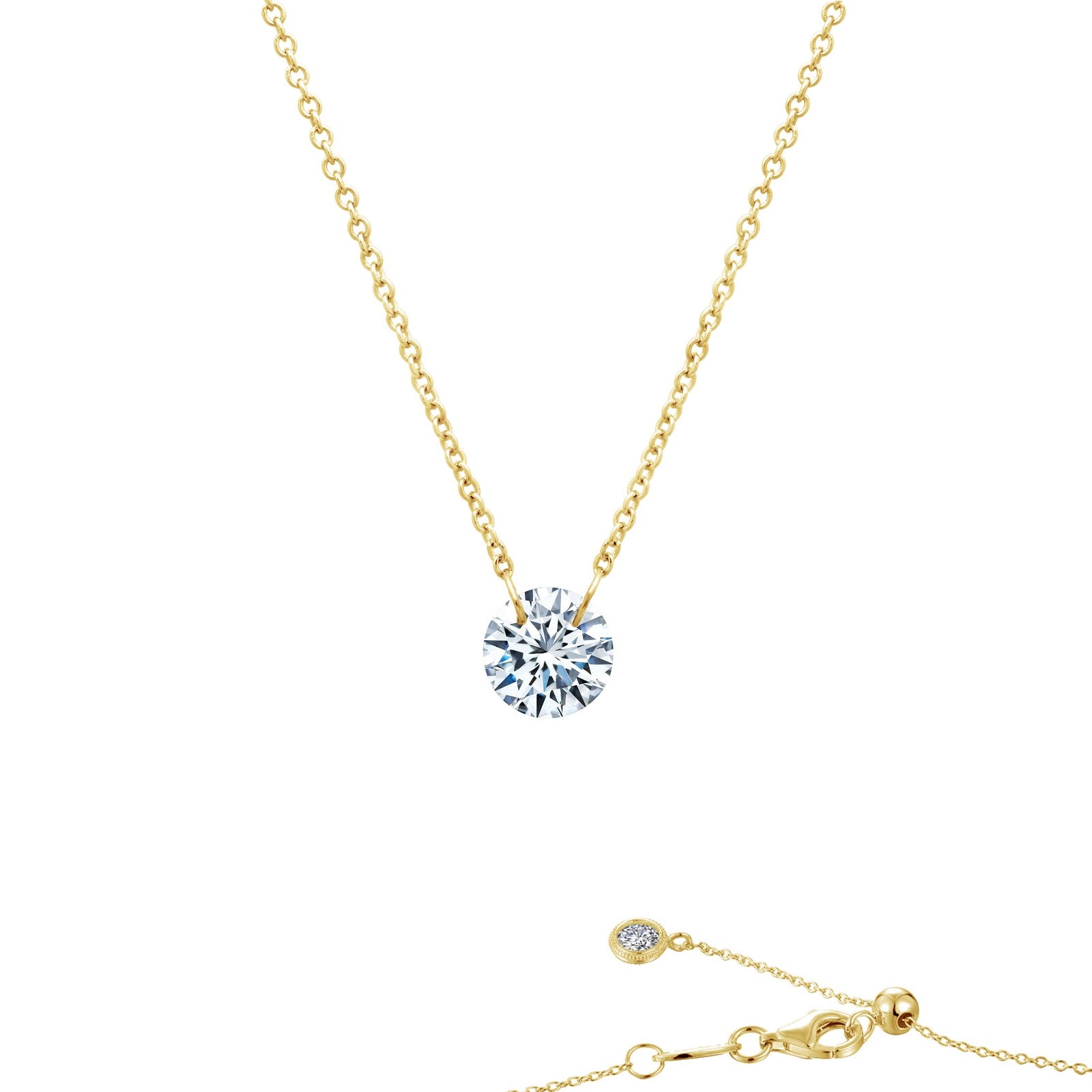 frameless solitaire necklace 1