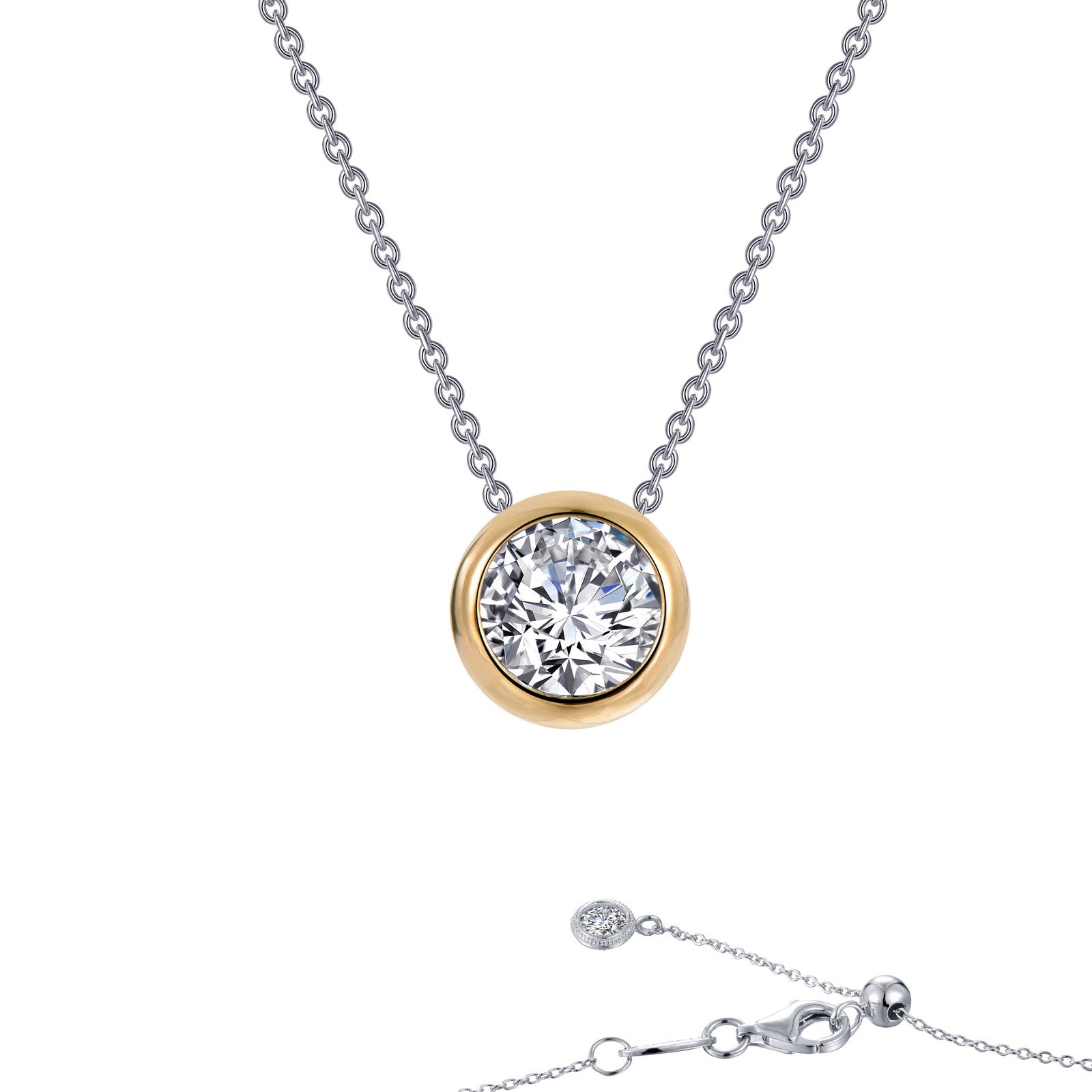 solitaire slider necklace