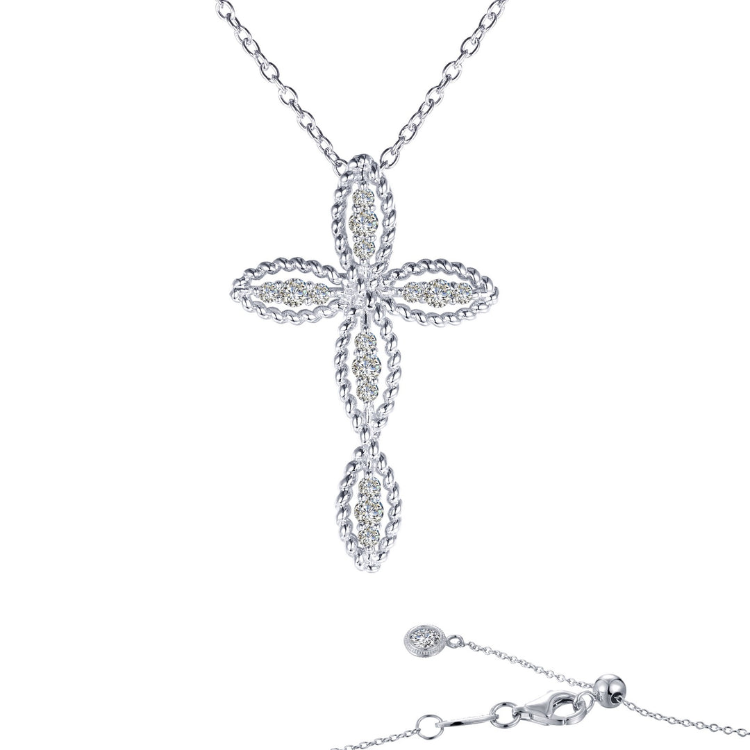 0 3 ctw cross necklace