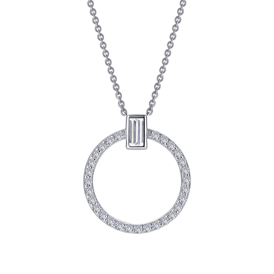 0.39 CTW Open Circle Necklace