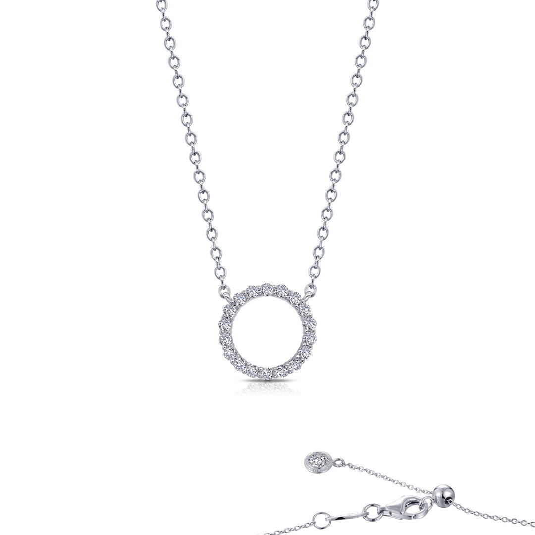 0.54 CTW Open Circle Necklace