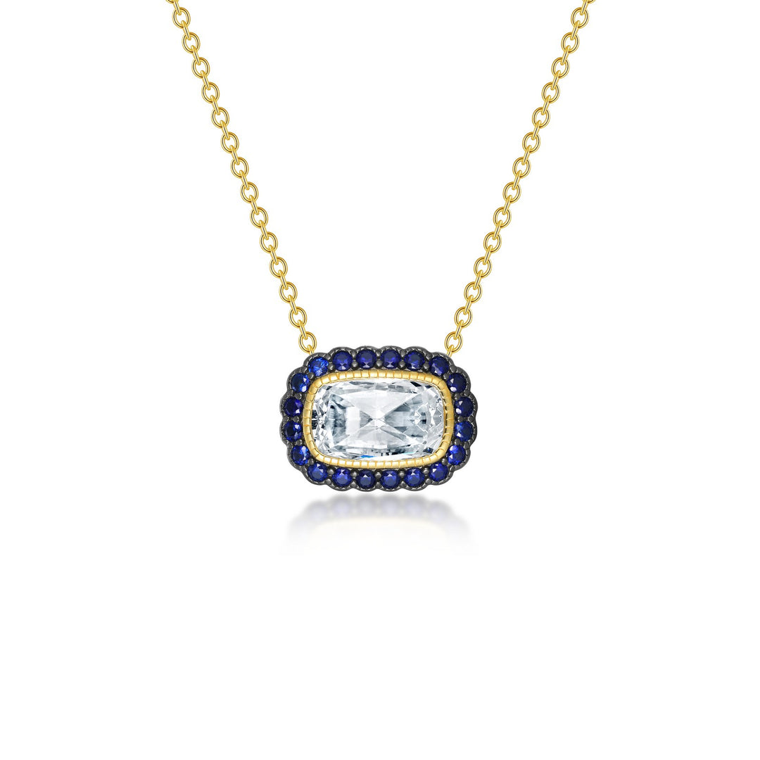 vintage inspired halo necklace