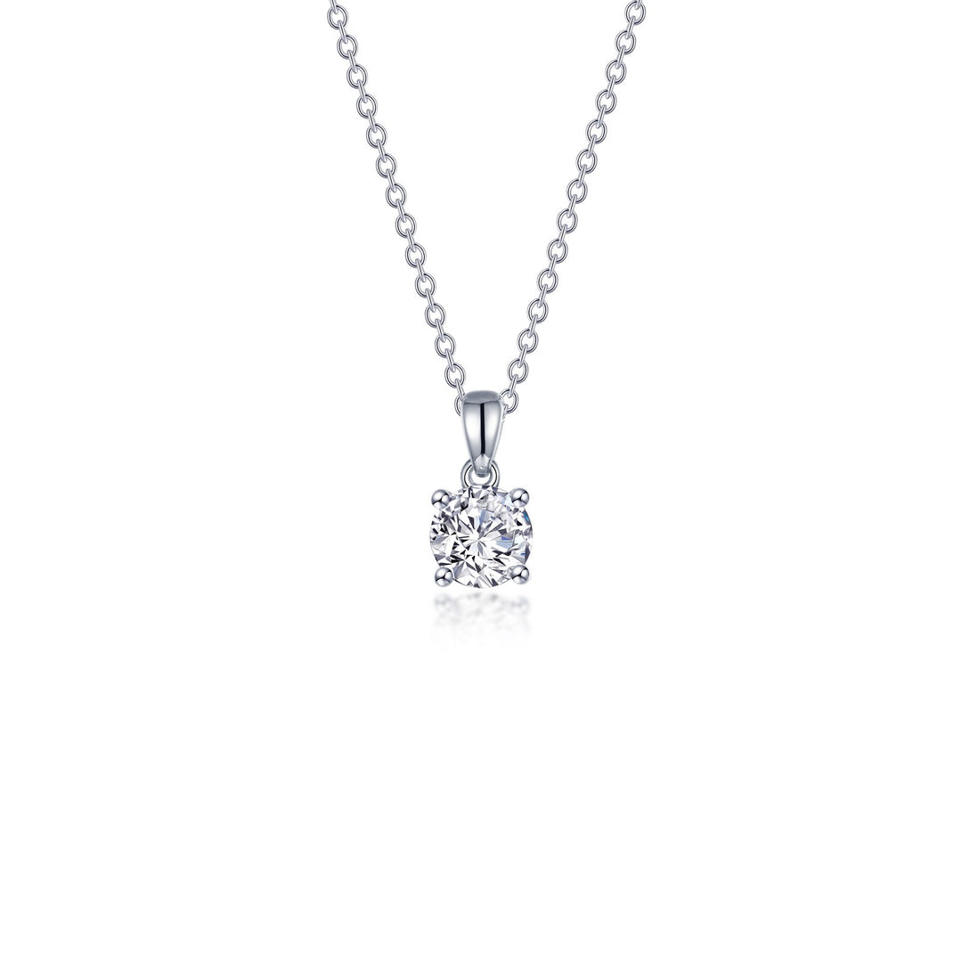 0 50 ctw 4 prong solitaire necklace 1