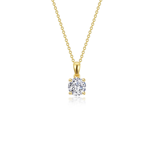 0 65 ctw 4 prong solitaire necklace
