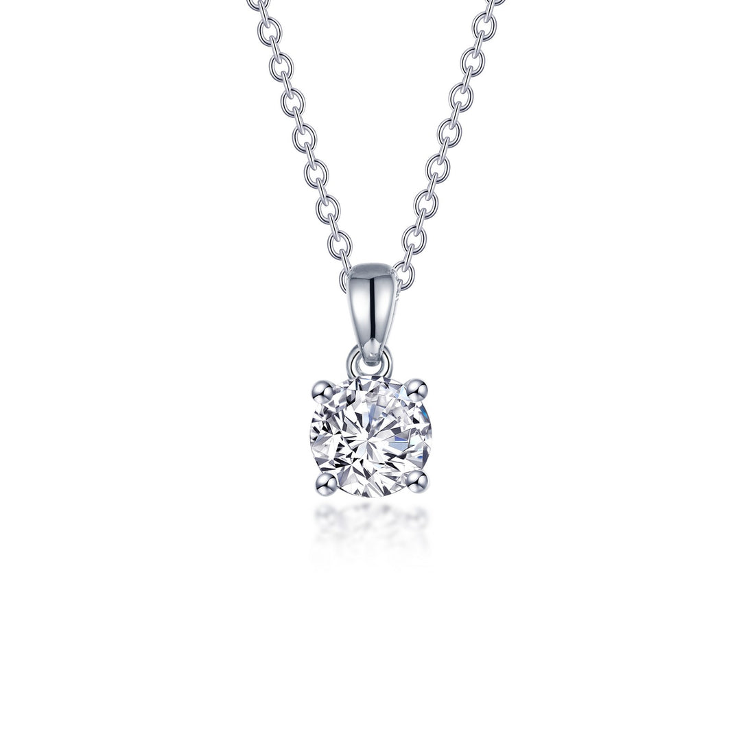 1.5 CTW 4-Prong Solitaire Necklace