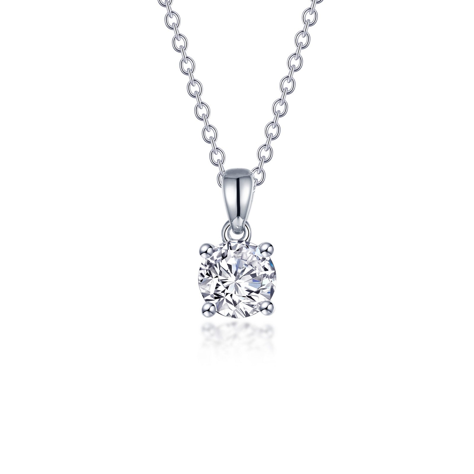 1 5 ctw 4 prong solitaire necklace 1