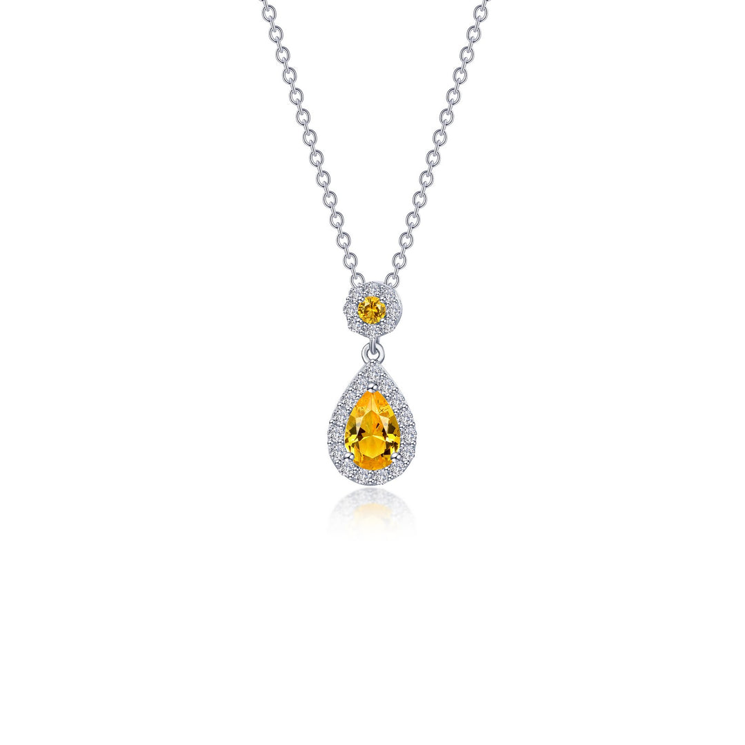oval halo necklace 4