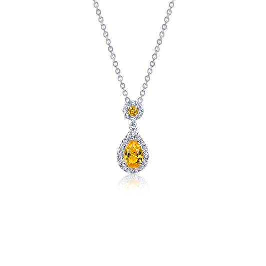 oval halo necklace 4