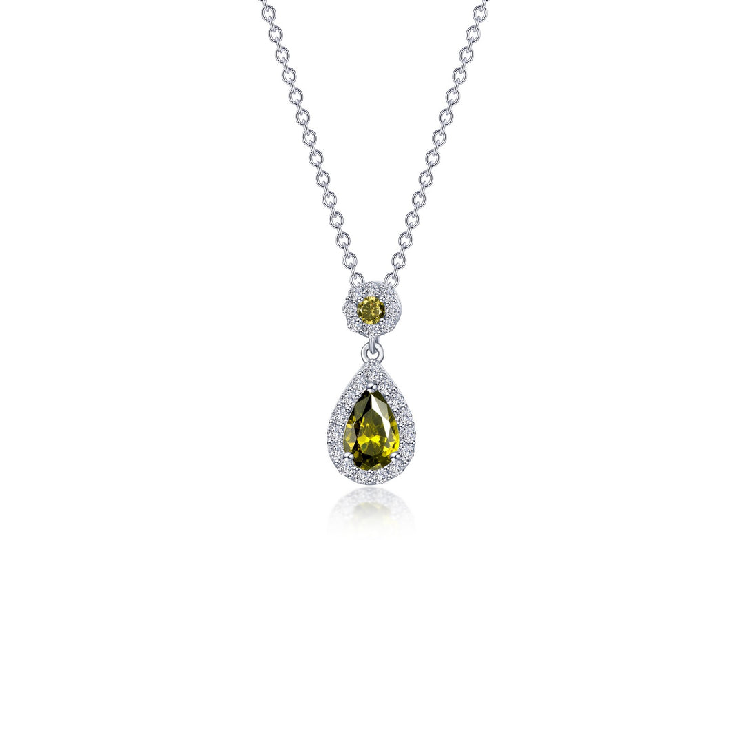 oval halo necklace 6