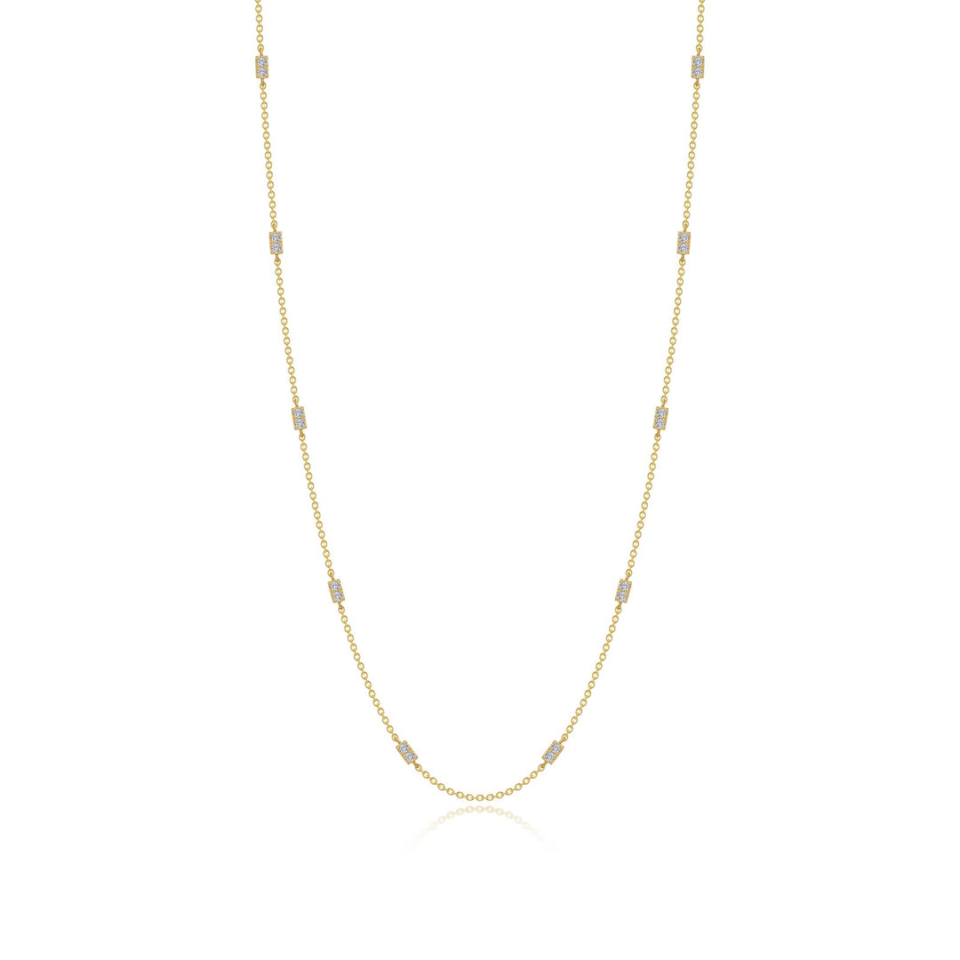 0.6 CTW Adjustable Station Necklace