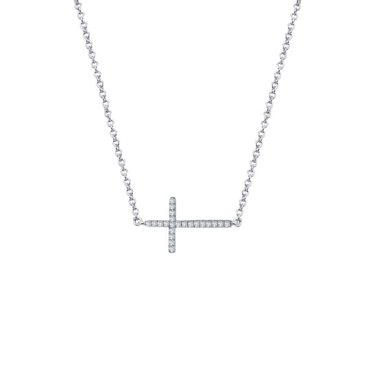 sideways cross necklace 1