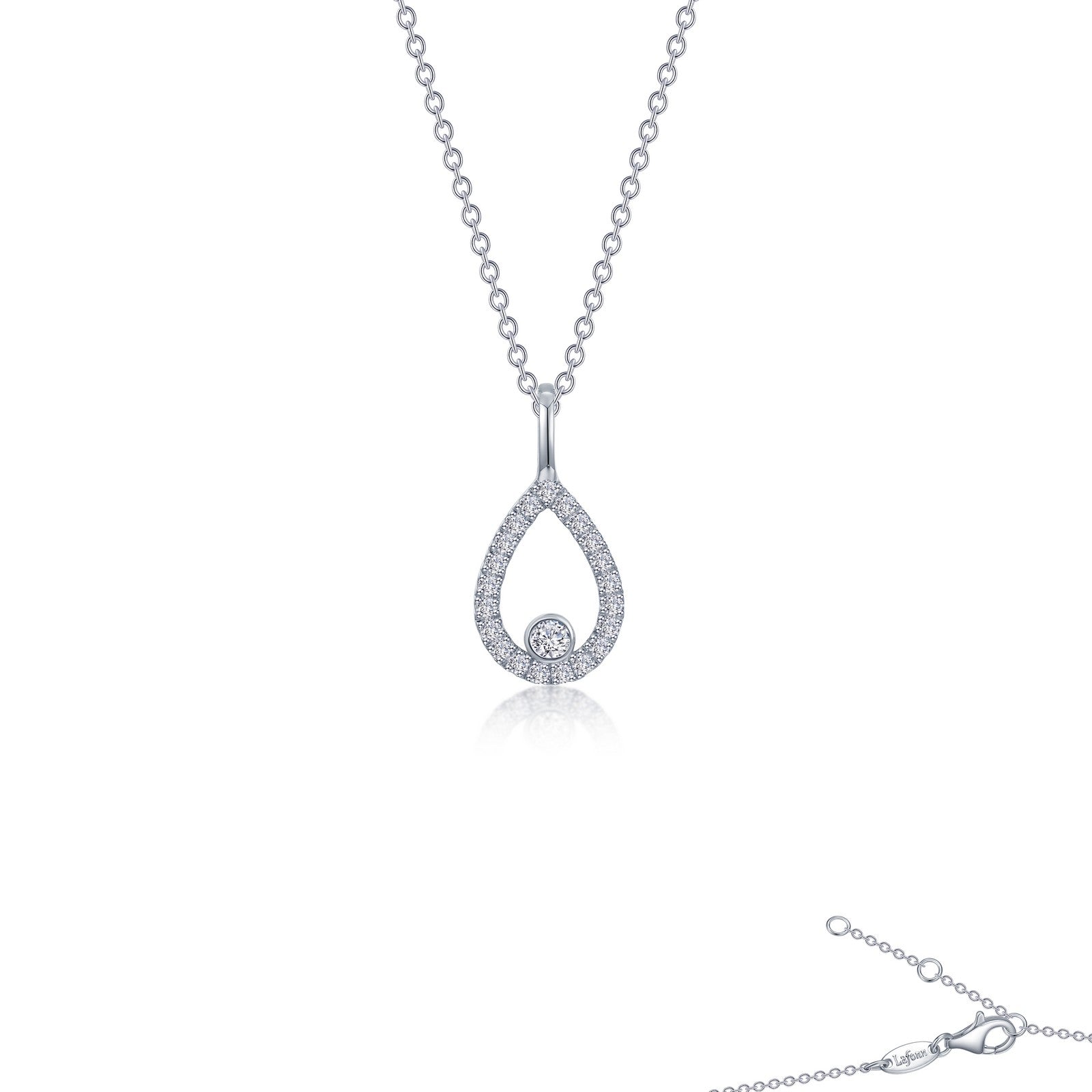 classic pear shaped necklace