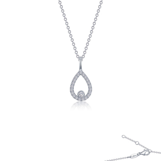 classic pear shaped necklace