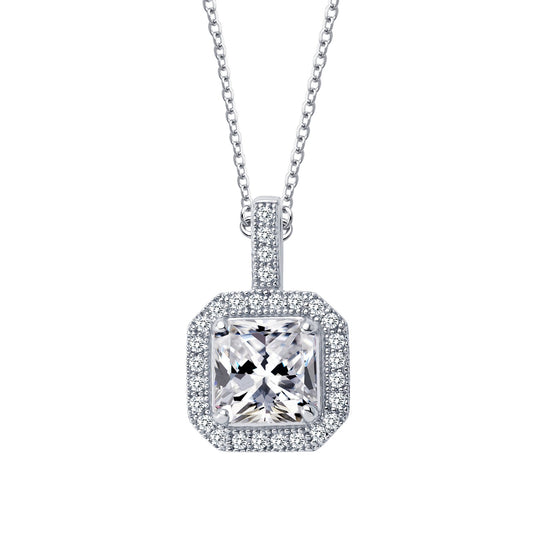 1 52 ctw halo pendant necklace
