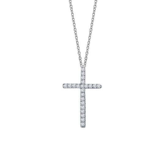 0 22 ctw cross necklace