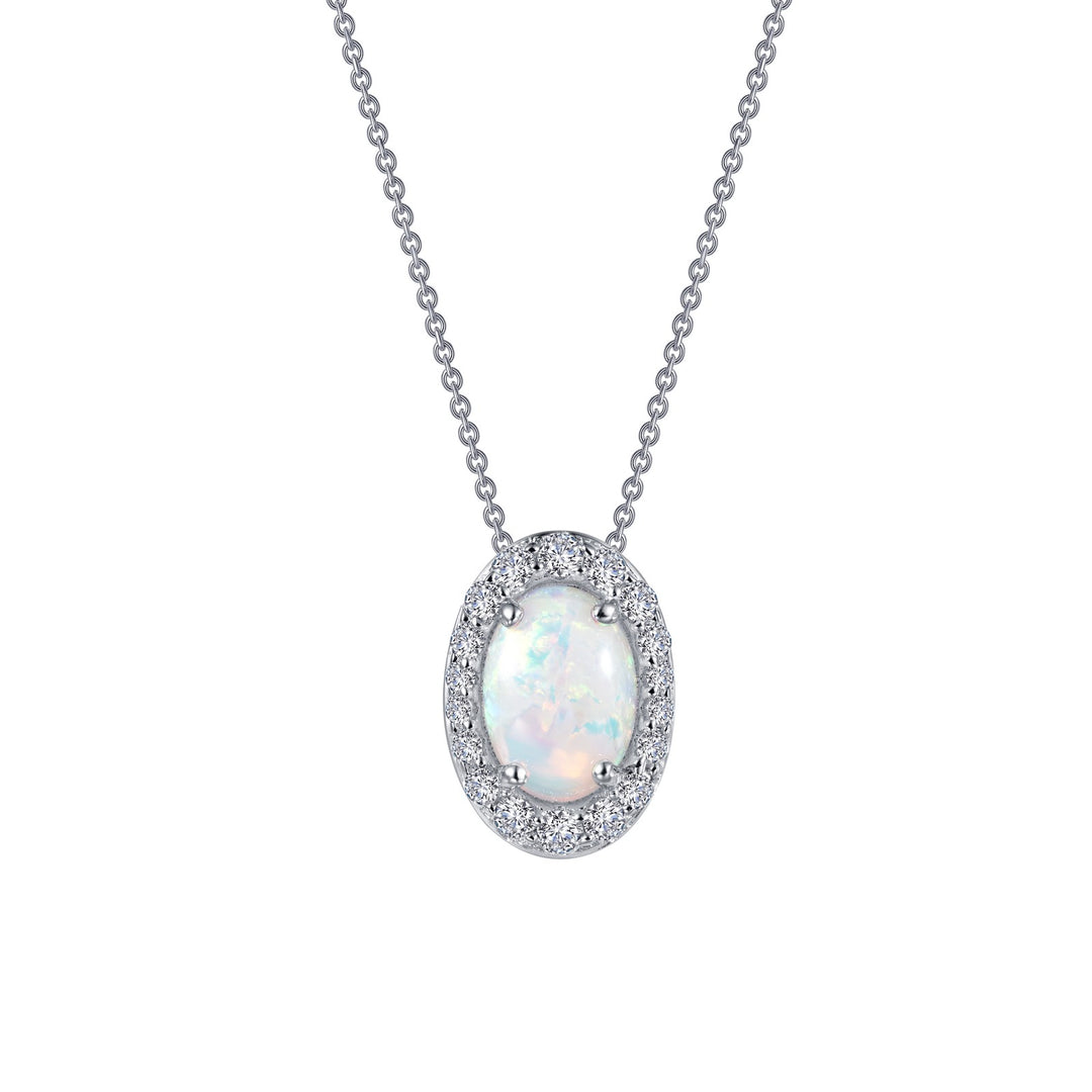 classic halo pendant necklace 1