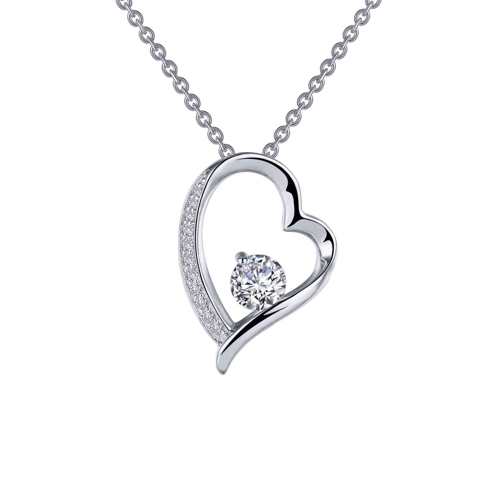 open heart pendant necklace