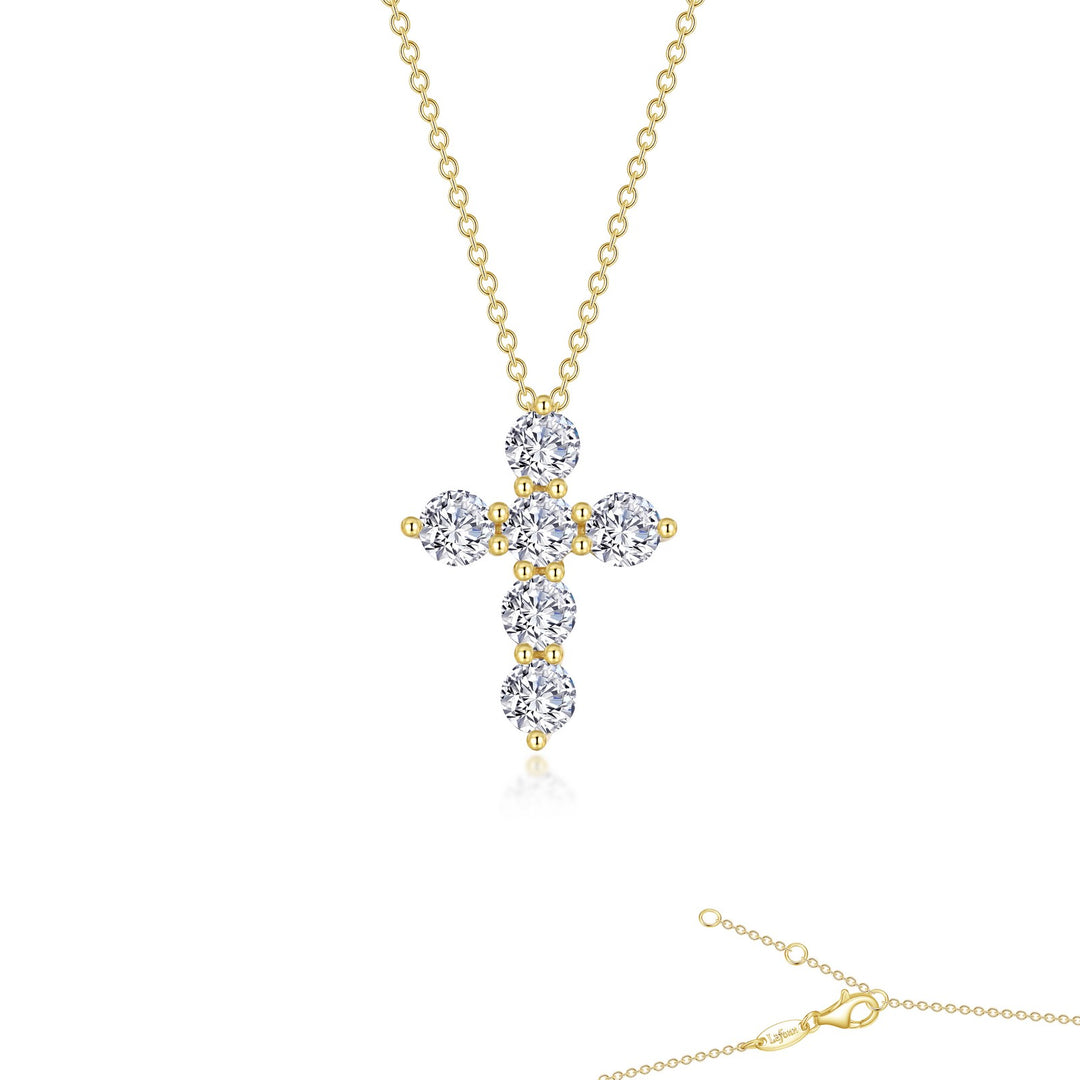 2.76 CTW Cross Pendant Necklace