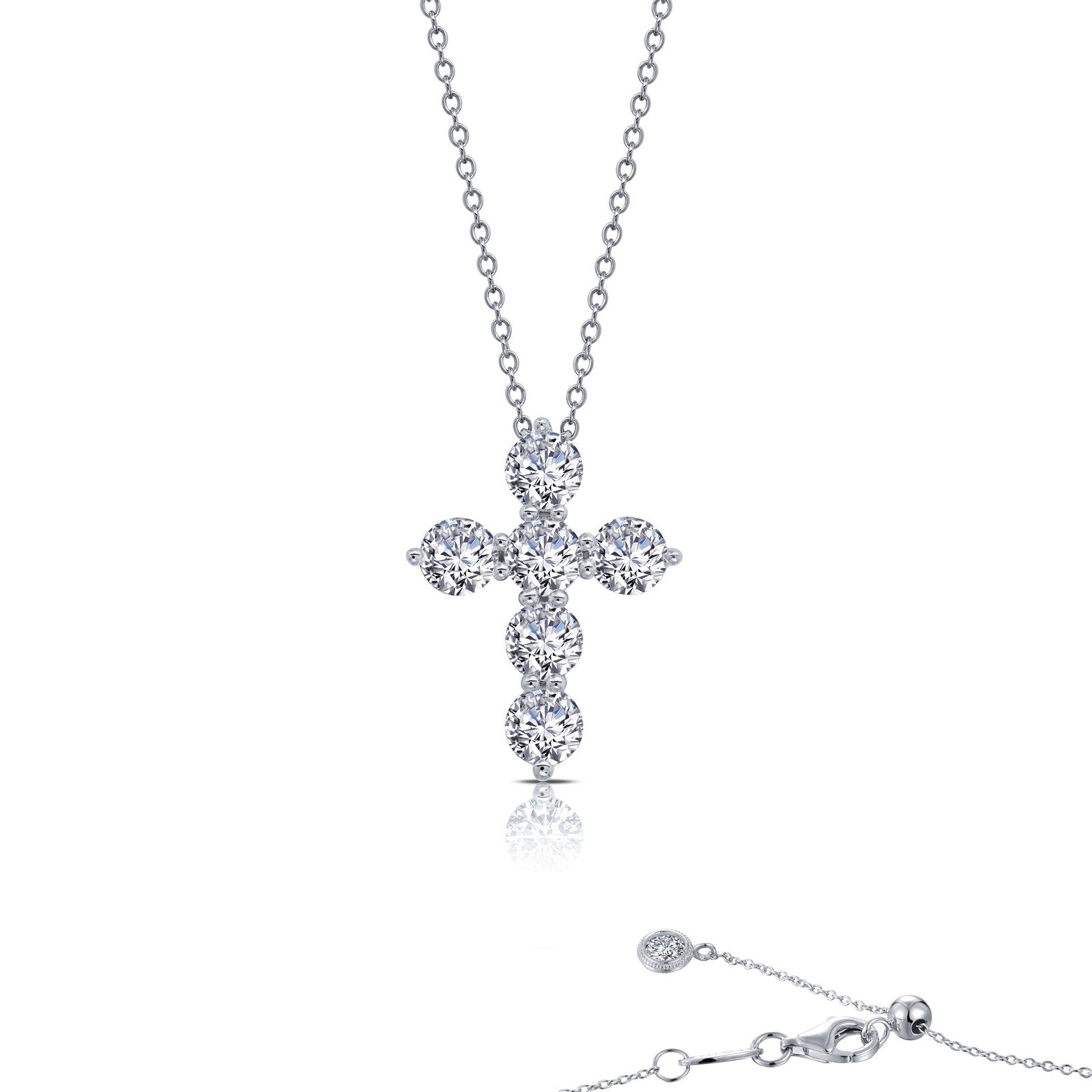 1 02 ctw cross pendant necklace