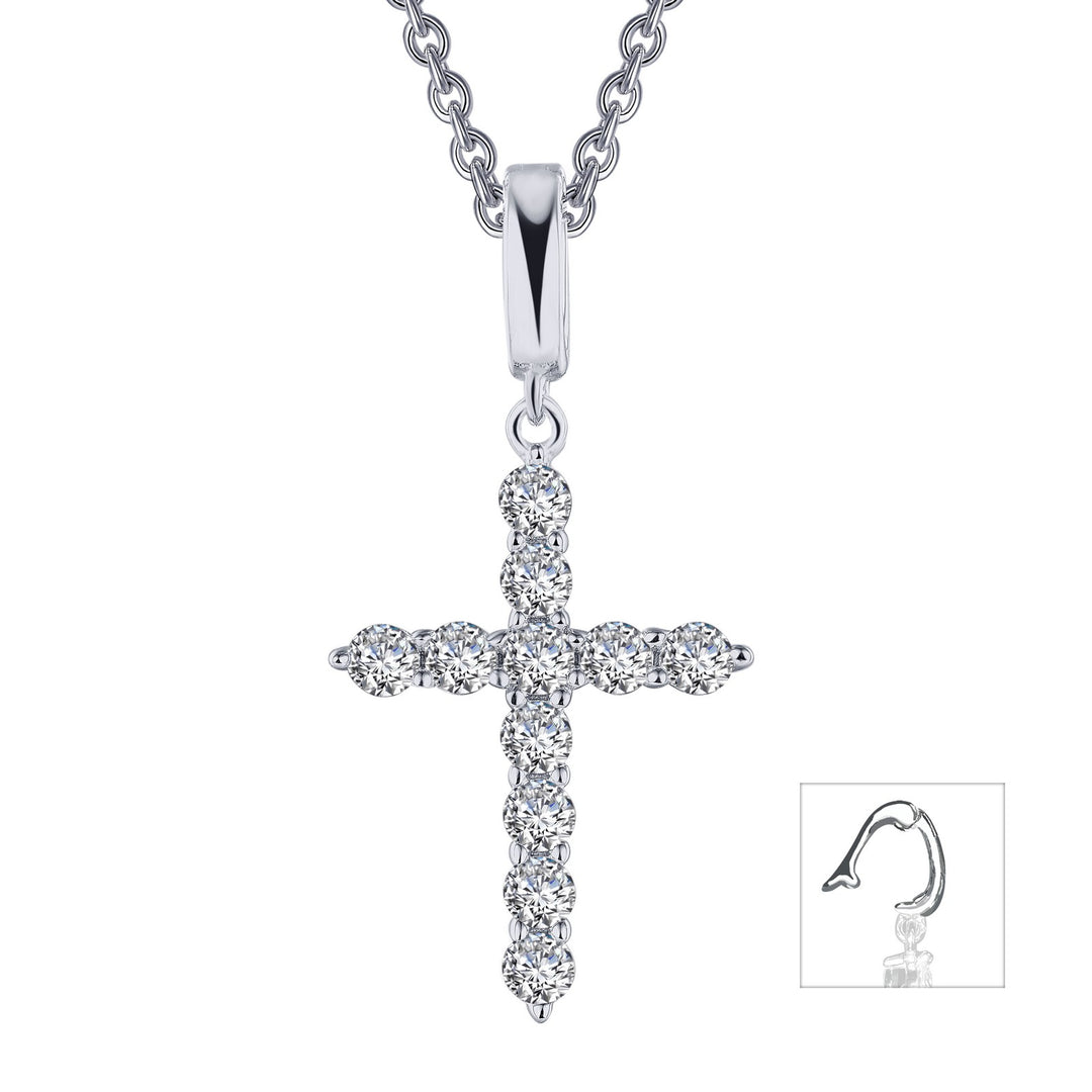 1.87 CTW Cross Pendant Necklace