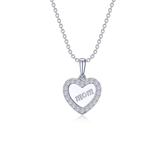 mom heart necklace