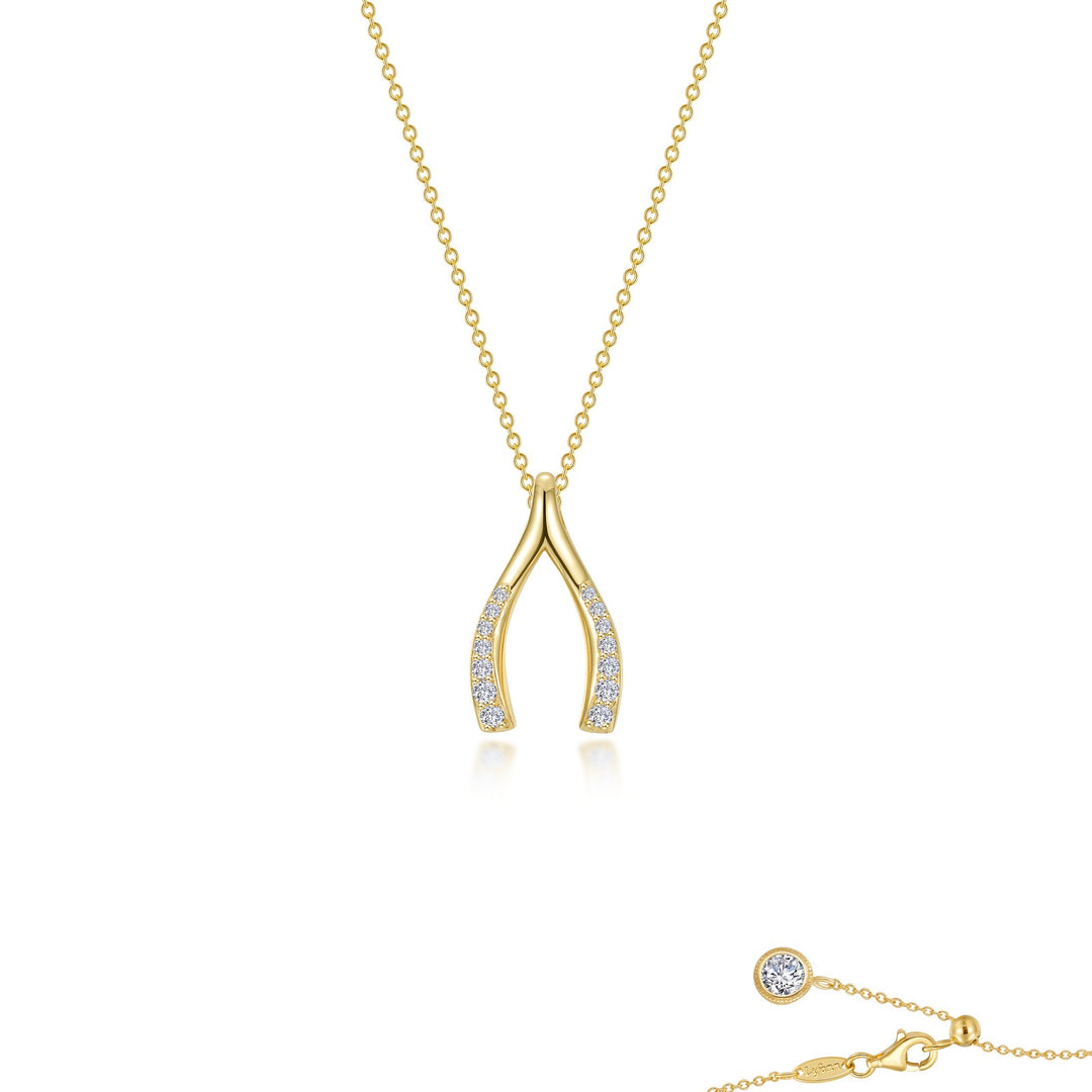 pave wishbone necklace 1