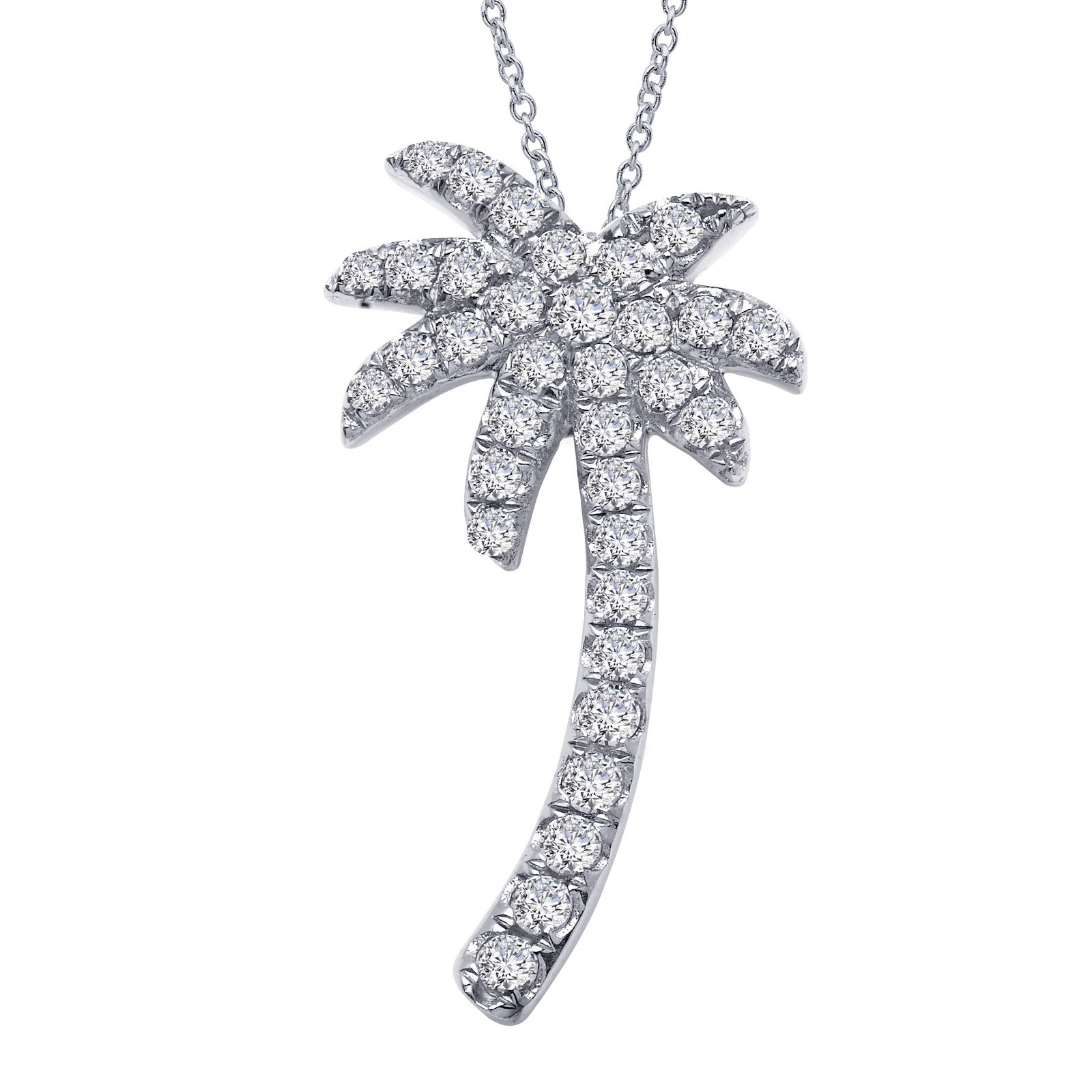 palm tree pendant necklace