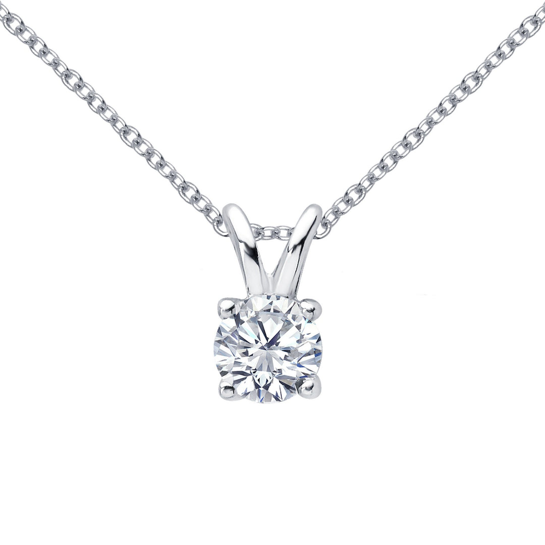 1 ctw solitaire necklace