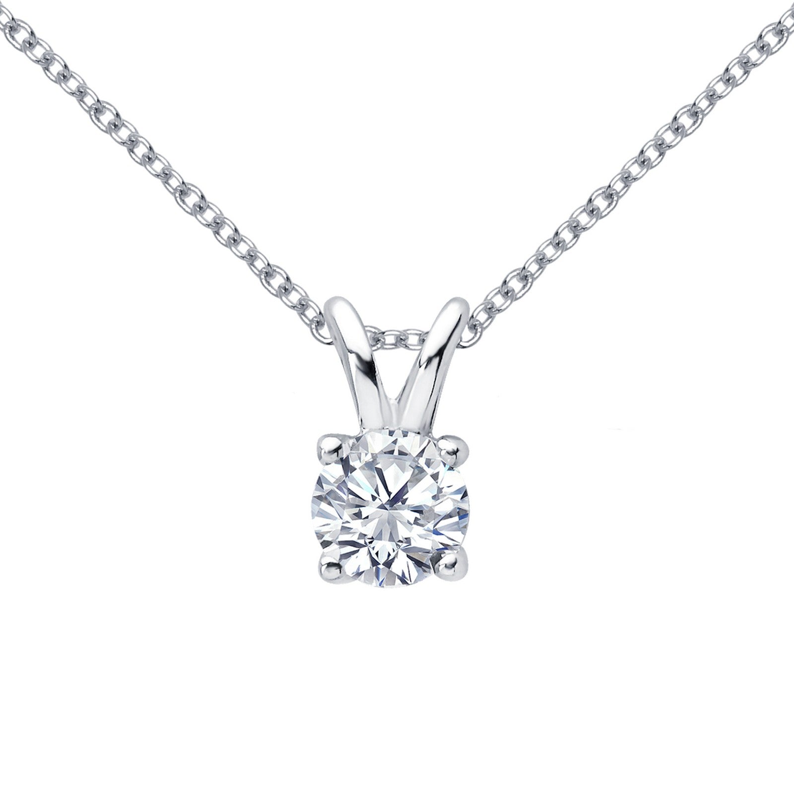 1 ctw solitaire necklace