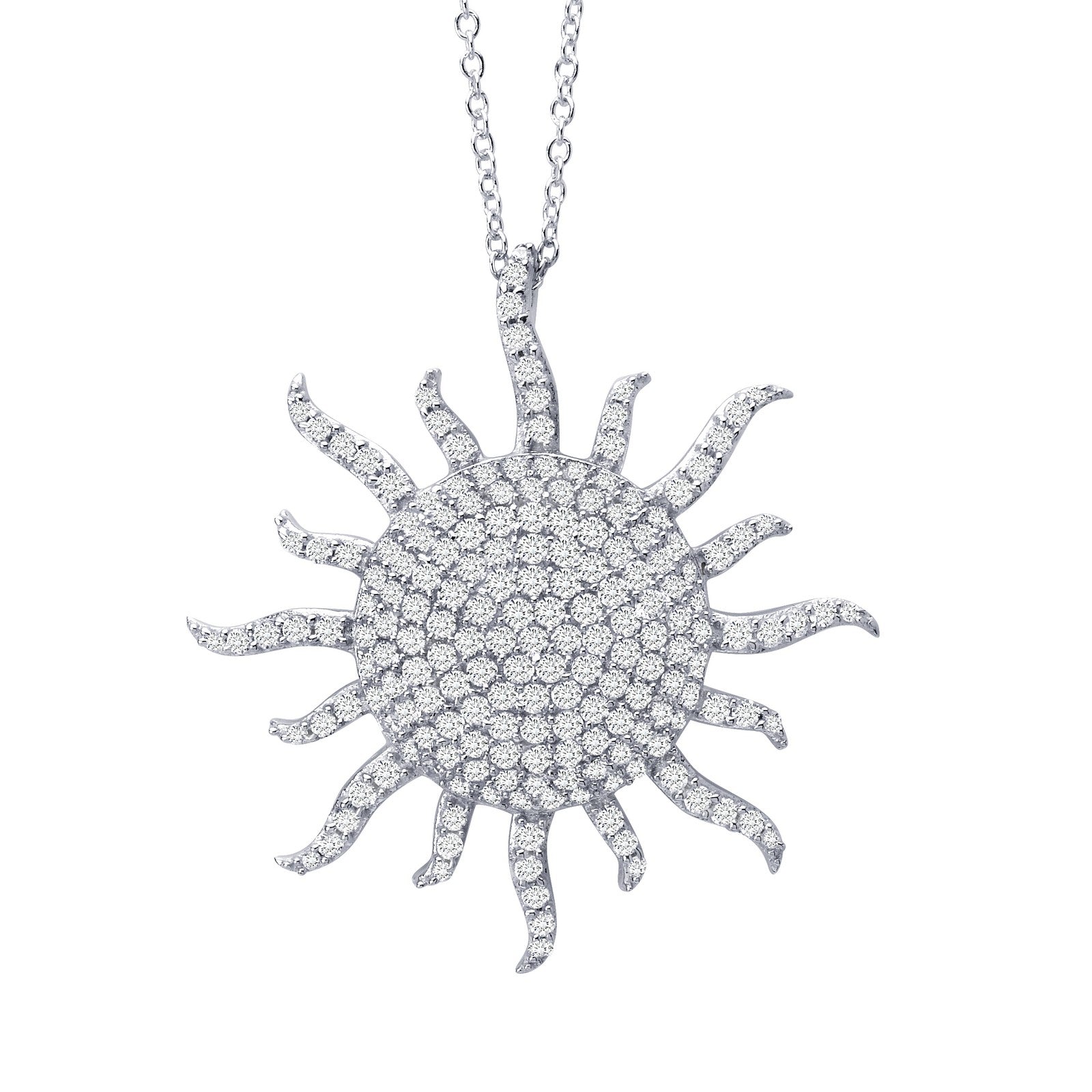 sunburst pendant necklace