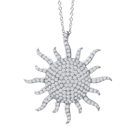 sunburst pendant necklace
